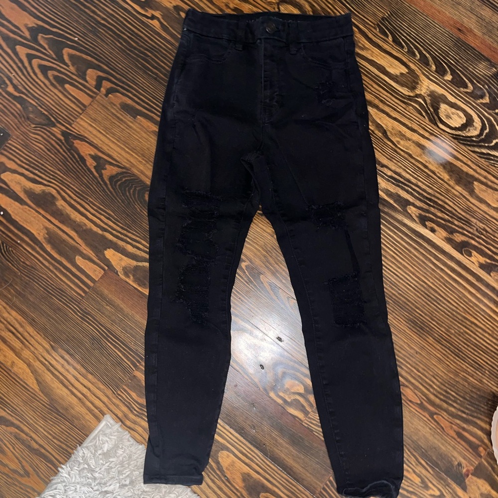 American Eagle tight ripped jeans